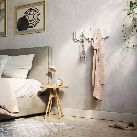 PERCHERO PLASTICO-RECICLADO BLANCO UMBRA STICKS