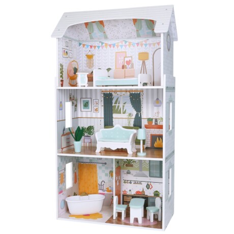 Pearl Doll House, Casita de Muñecas Extra Grande incluye 8 Muebles Pearl Doll House, Casita de Muñecas Extra Grande incluye 8 Muebles