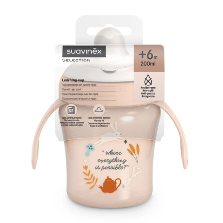 Vaso Aprendizaje Antiderrame Suavinex Bebés +6M 200Ml Wonder Rosa