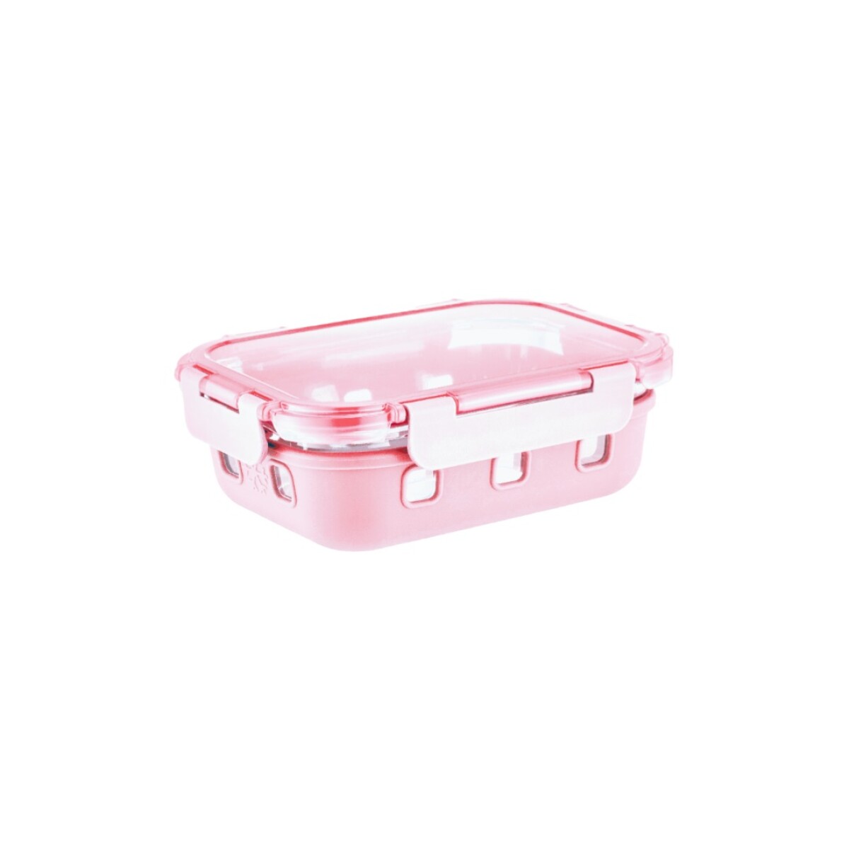 Bento box vidrio 370ml - rosa 