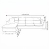 SOFA SHERLON LINEN 2PZAS - CREMA 305540 DISCON Unica