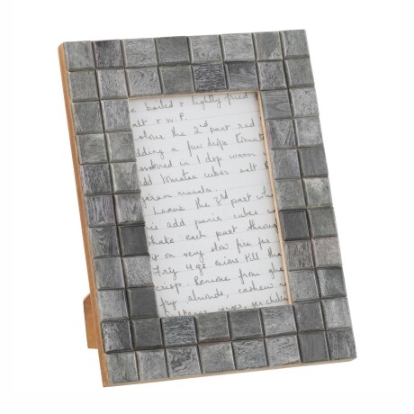 PORTARRETRATOS SMALL MDF-Y-HIERRO GRIS CUADROS
