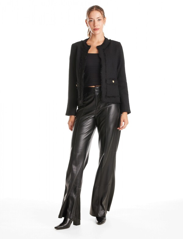 Chaqueta Tweed NEGRO