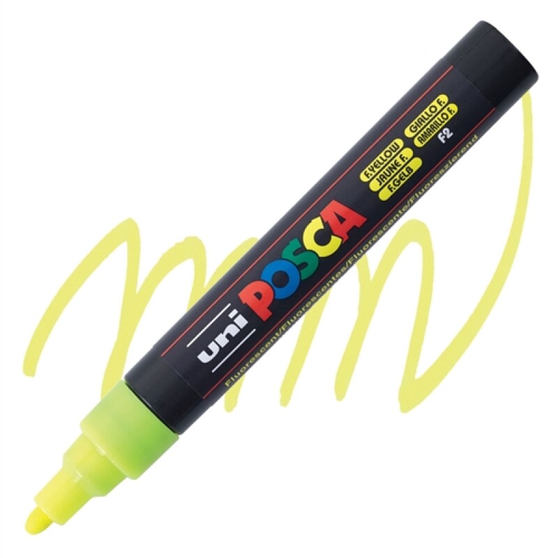 Marcador Uni Posca 2,5Mm Amarillo Flúo #MARCADOR UNI POSCA 2,5MM AMARILLO FLÚO