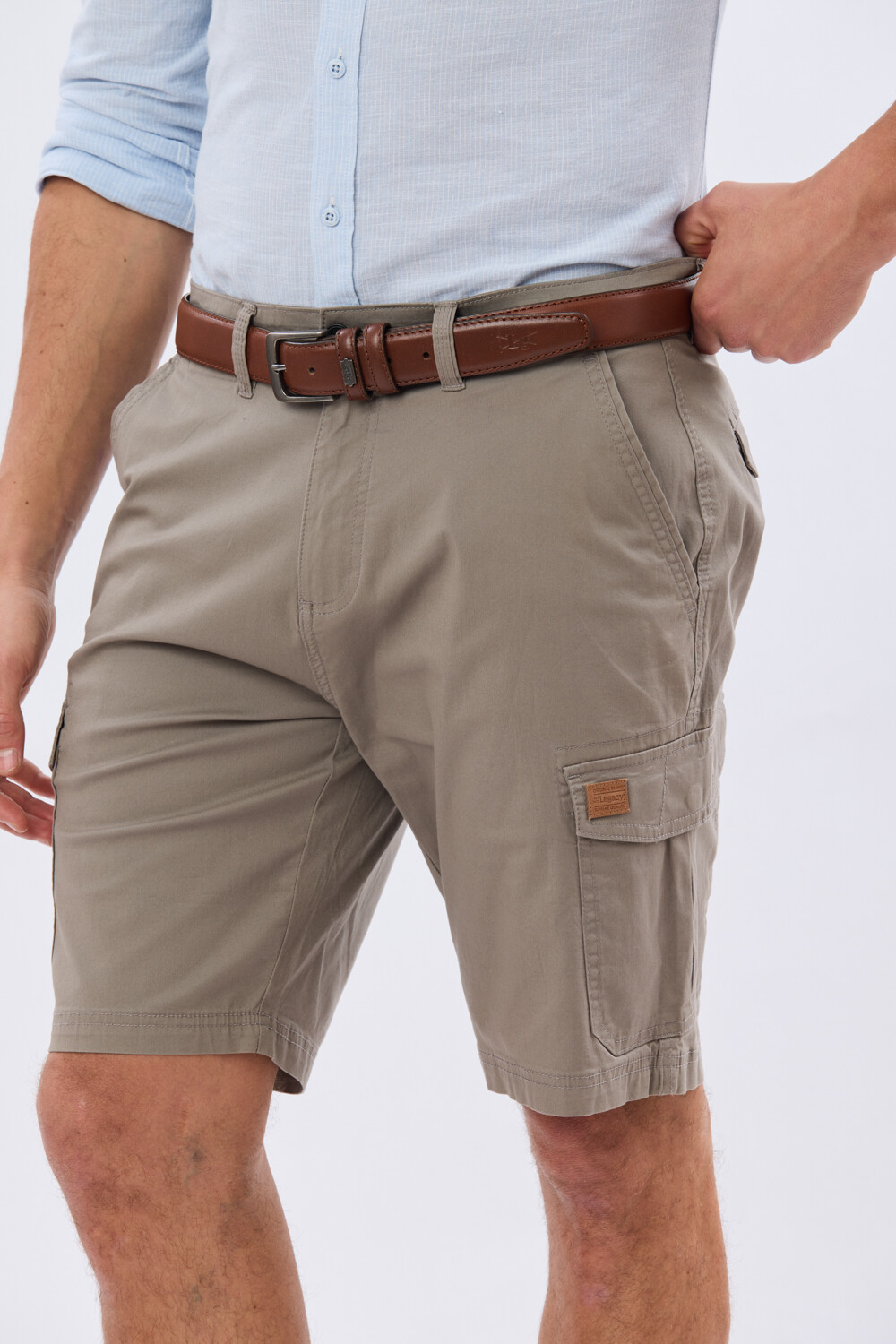 BERMUDA CARGO CON ELASTANO Khaki