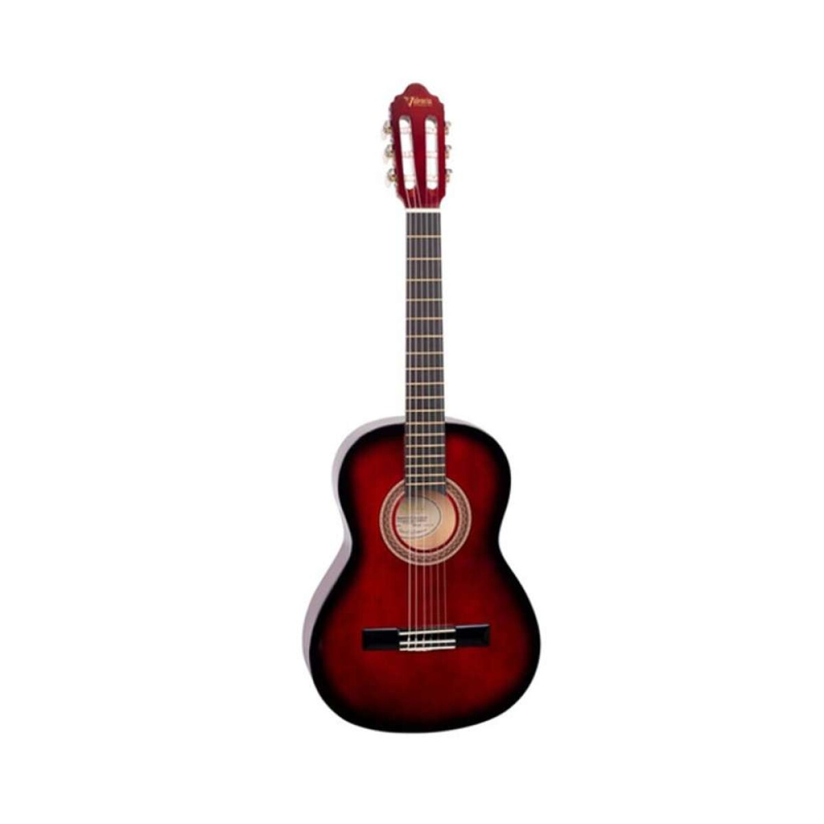 Guitarra Clásica Valencia Vc103 3/4 Rojo 