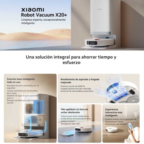 Aspiradora Robot Xiaomi Vacuum X20+ V01