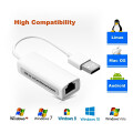 Adaptador de Red USB A 2.0 a Ethernet RJ45 100 Mbps Adaptador de Red USB A 2.0 a Ethernet RJ45 100 Mbps