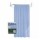 Cortina para Baño Ducha 100% Polyéster con Forro Lavable Celeste