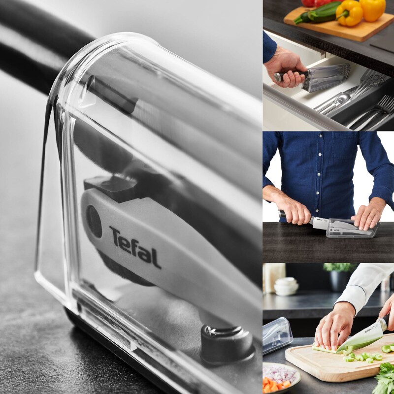 Cuchillo con Afilador Eversharp Tefal Cuchillo con Afilador Eversharp Tefal