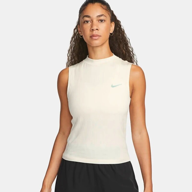 Remera Nike Run Eng Tank de Mujer Crema