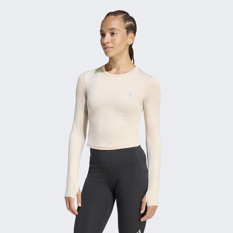 Remera Adidas Manga Larga Adi365 Essentials Beige