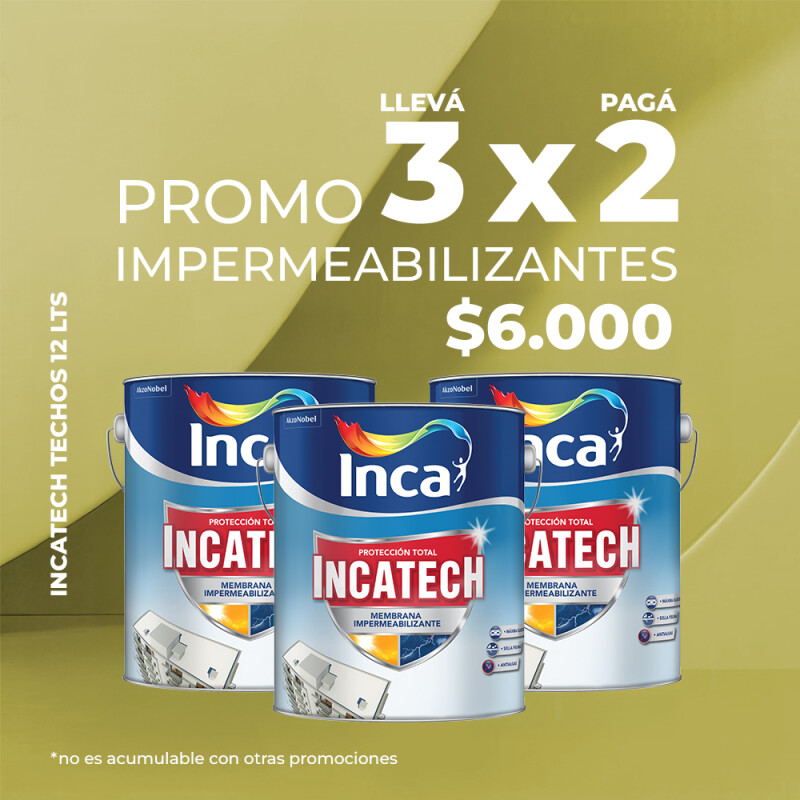 PROMO 3X2 INCATECH MULTISUPERFICIE BLANCO 12 KG. PROMO 3X2 INCATECH MULTISUPERFICIE BLANCO 12 KG.