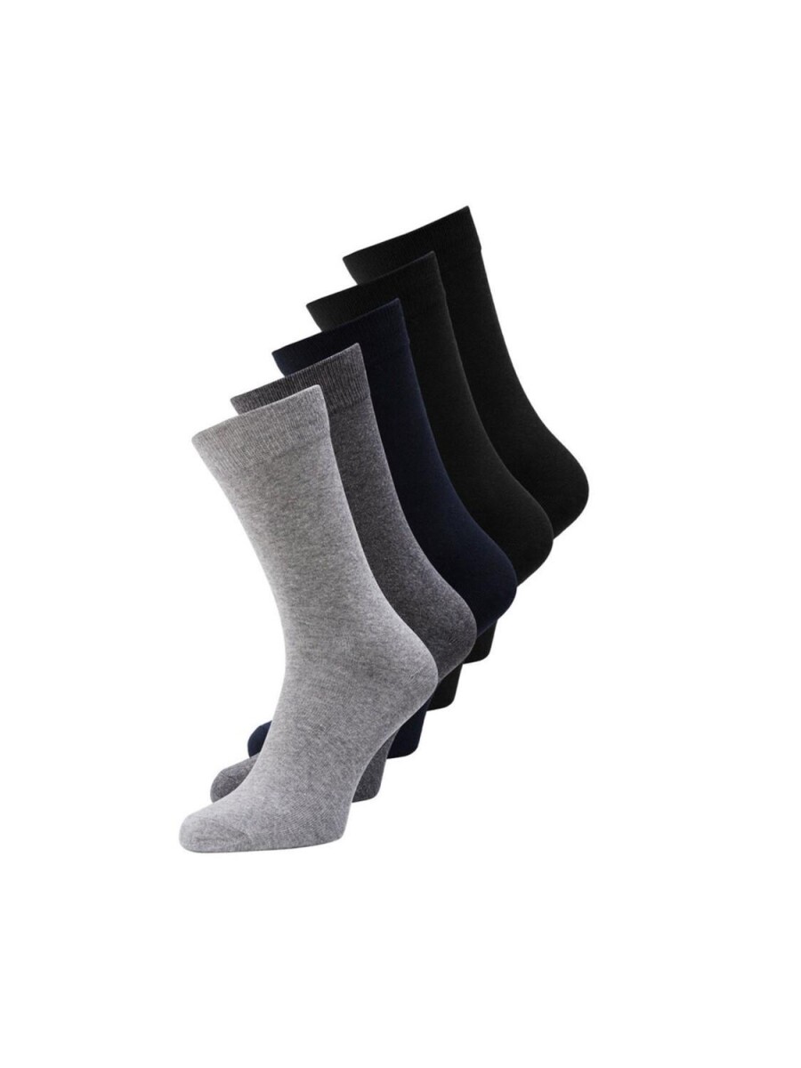 Pack "jens" 5 Calcetines - Dark Grey Melange 