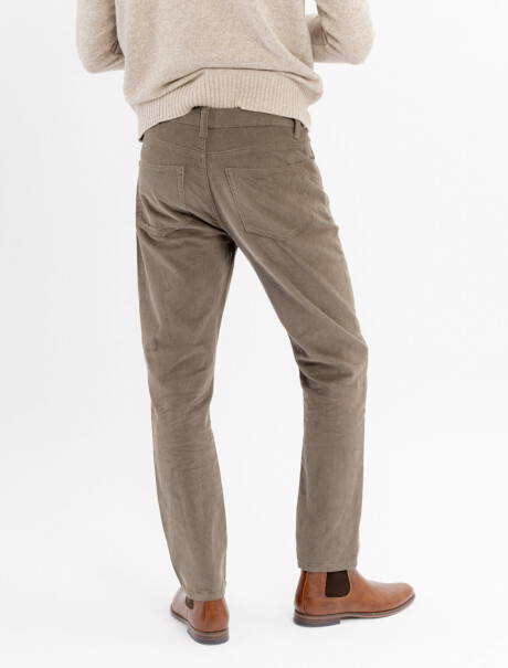 Pantalon pana gris