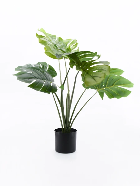 PLANTA ARTIFICIAL MONSTERA VERDE