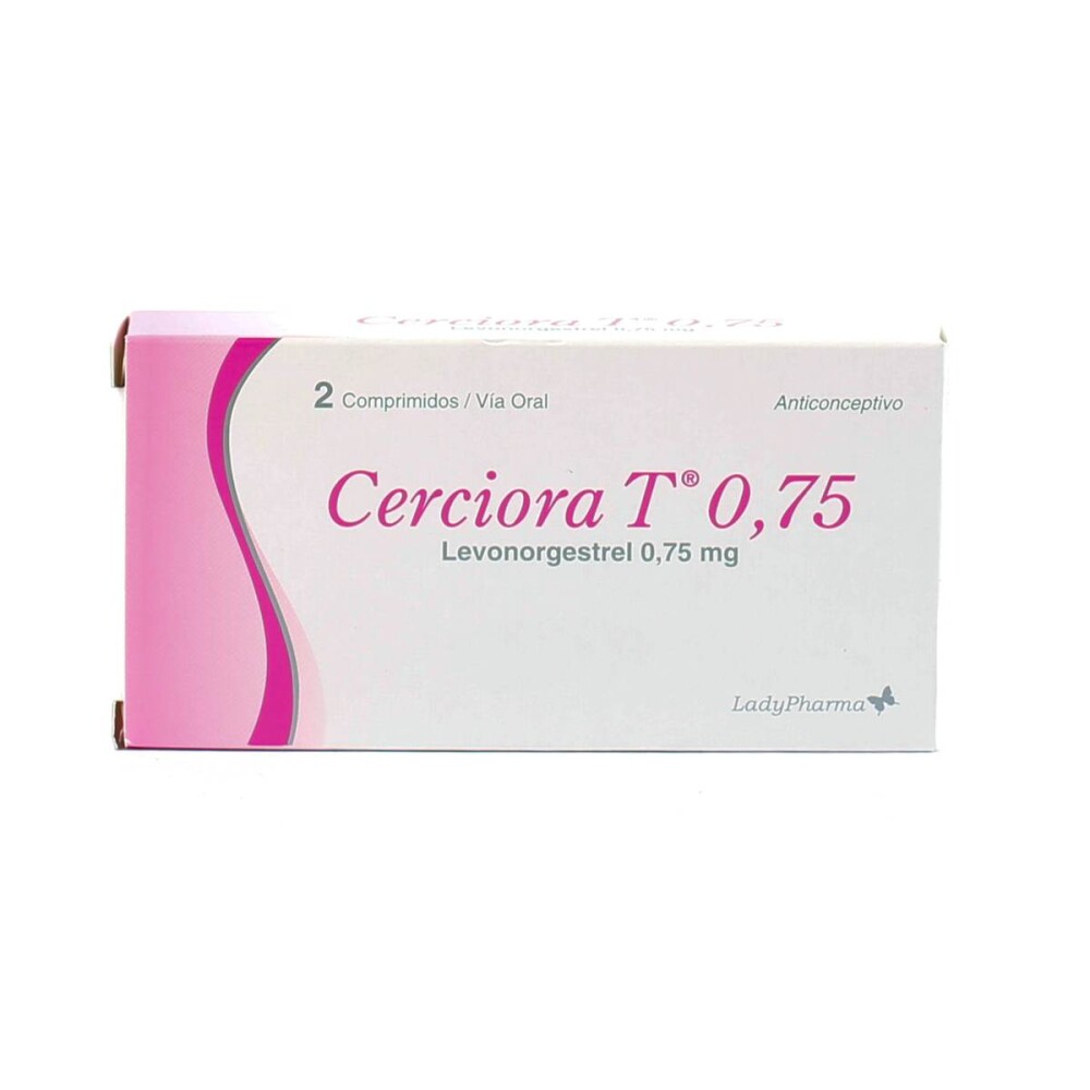 CERCIORA T 0,75 MG. CJ X 2 COMP. única