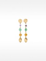 Pendientes Largos Con Piedras multicolor