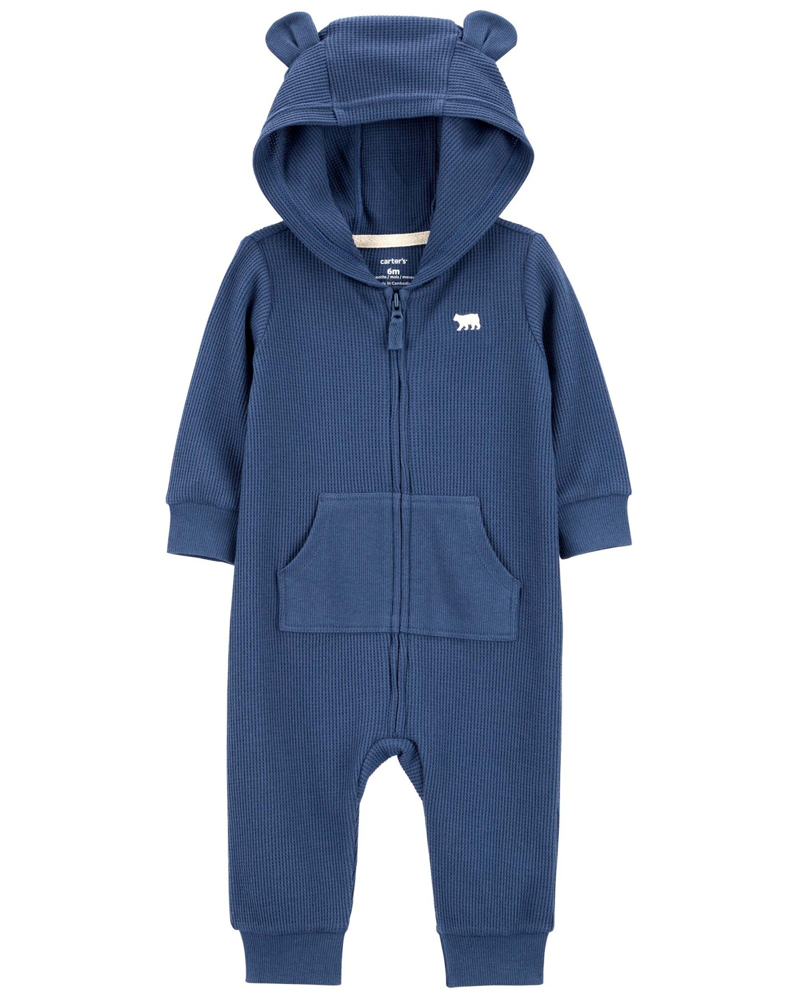 Capucha Mameluco Termico Para Bebe Mameluco De Algodón Térmico, Diseño Oso  — Carters PY