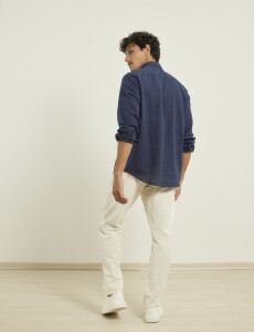 011665 CAMISA DE LINO HARRINGTON LABEL Verde