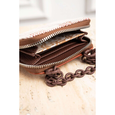 Cartera Con Cadena Terracota