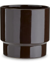 Maceta JASPER Ø18xH18 cm marrón osc. Maceta JASPER Ø18xH18 cm marrón osc.