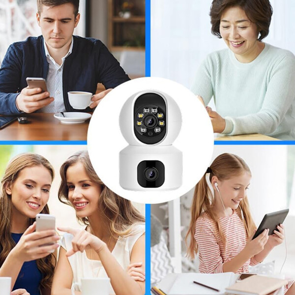 Cámara Ledstar Pc203 Wifi Doble Lente CAMARA VIGILANCIA LEDSTAR PC203 DOBLE