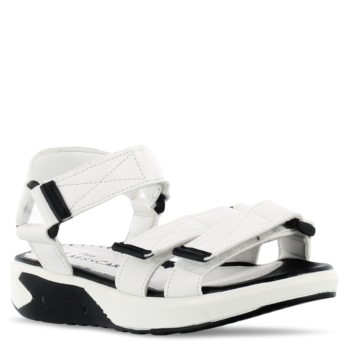 Sandalia de Niña Mini Miss Carol MELITA con velcros - Blanco 