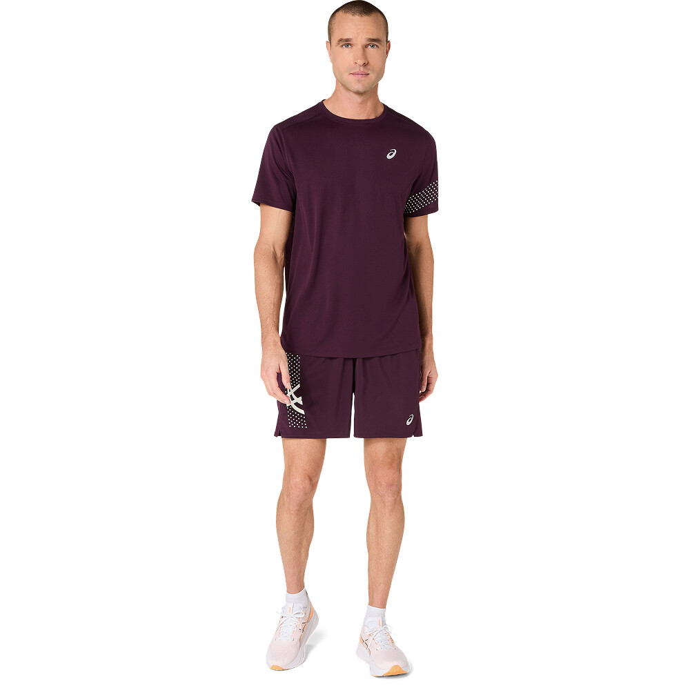 Polo Running Icon SS Top Hombre Dark Aubergine