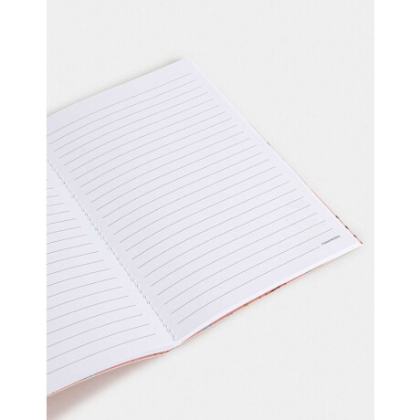 Cuaderno A5 Tapa Blanda Encuadernado Con Bordados Rosa Claro