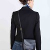 Mini Bag Mod en efecto cuero liso Negro