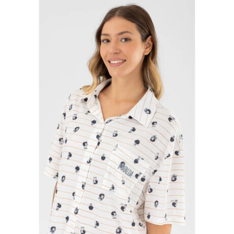 Camison mafalda 2 Marfil