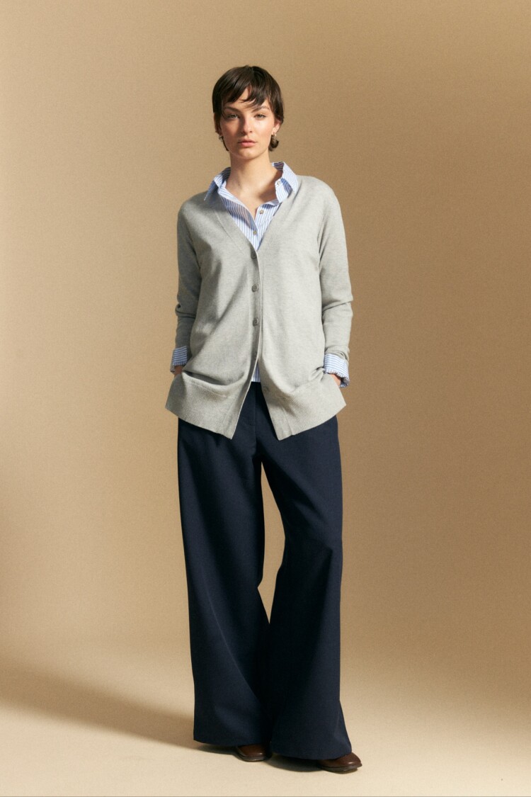 CARDIGAN ROMERO Gris Melange