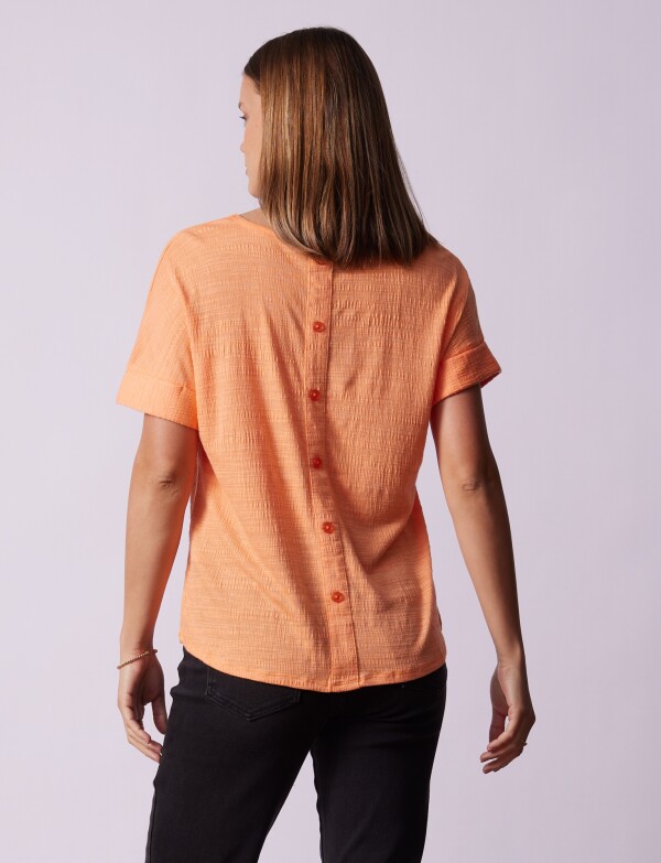 Remera Botones ANARANJADO