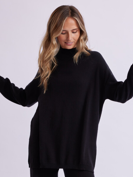 Buzo de punto oversize Negro