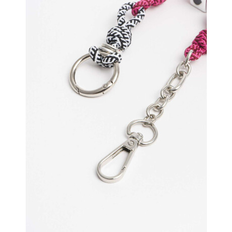 Llavero Y Bag Charm Cordon Cadenas Combinacion Multicolor