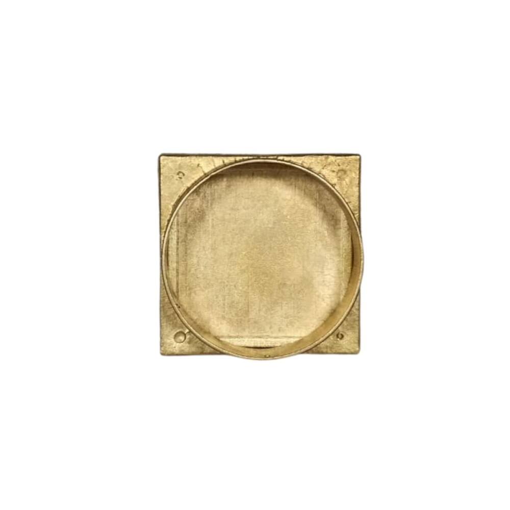 Rejilla bronce pulida con base lisa 10x10 cm Rejilla Bronce Pulida Con Base Lisa 10x10 Cm