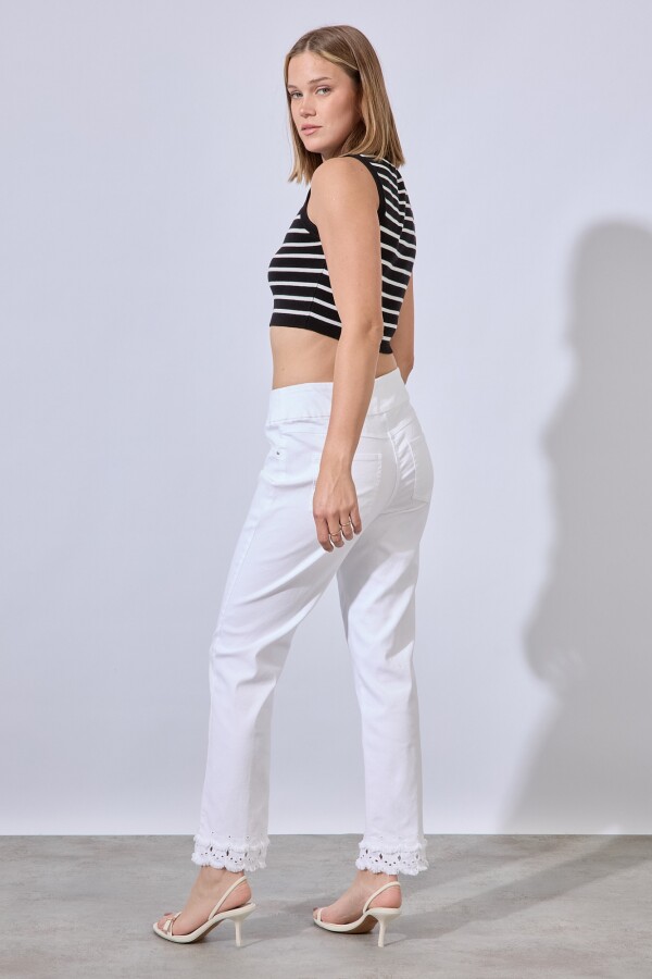 Jegging Bordada BLANCO