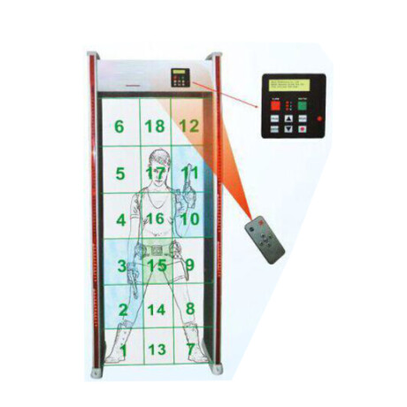 Puerta Detector de Metales Dragon Guard 18 Áreas 12 Zonas 001
