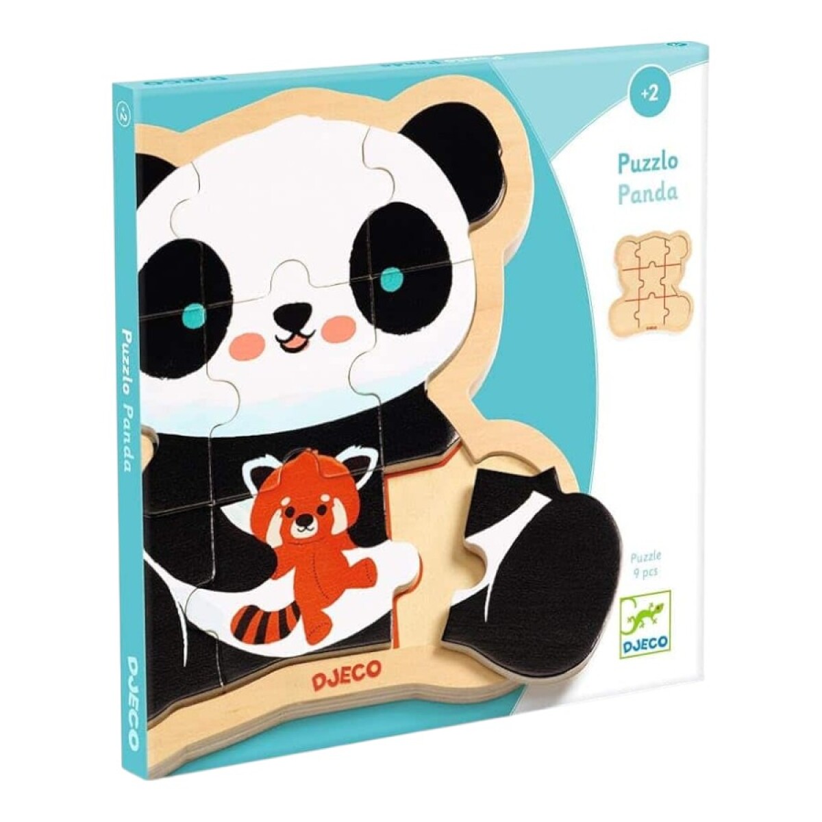 Puzzle Panda 9 Piezas +2 Djeco 