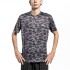 RAPID RUNNING T-SHIRT MEN CAMO BLUE CAMO BLACK