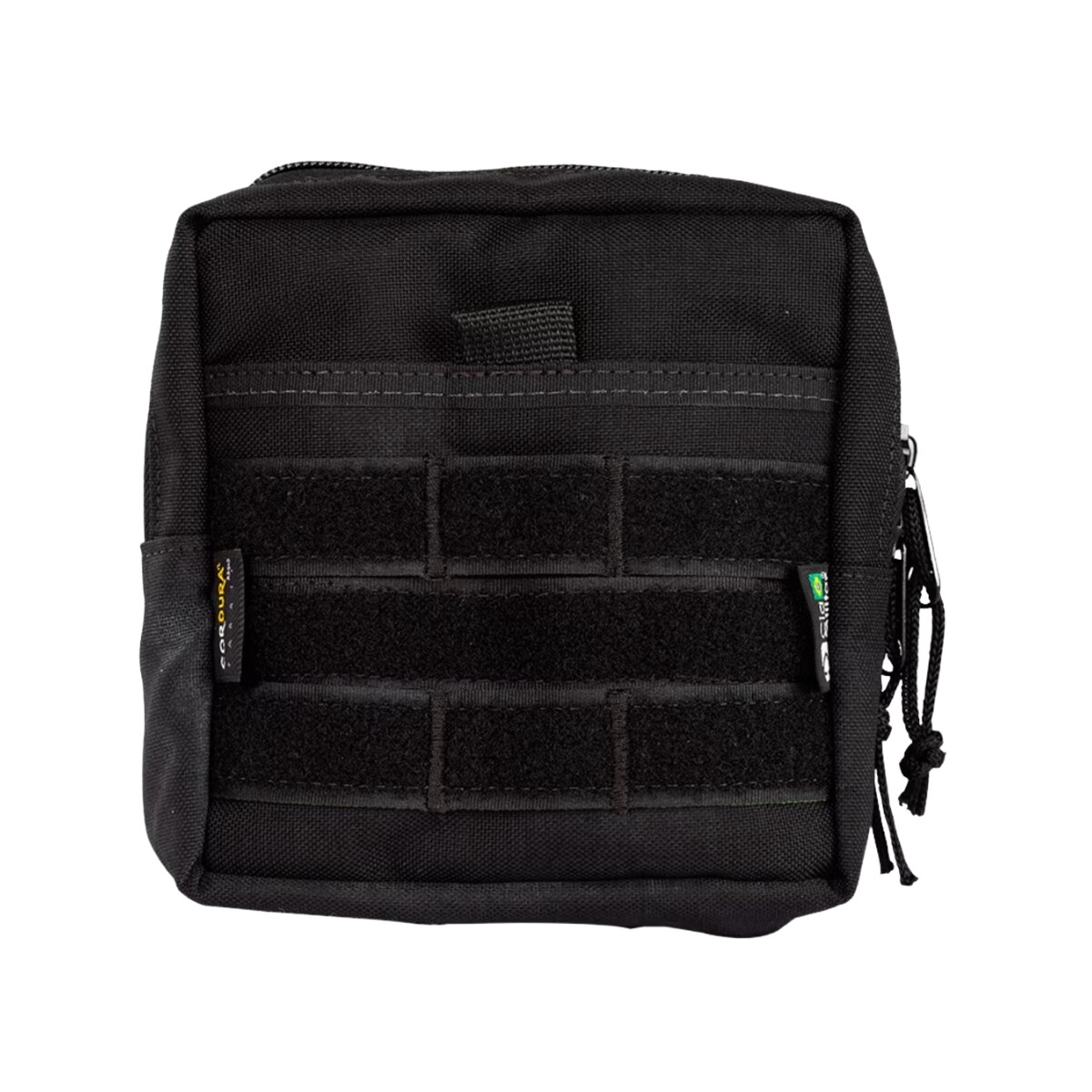 Pouch bolso porta accesorios en Cordura con sistema molle - 15x15cm - Negro 