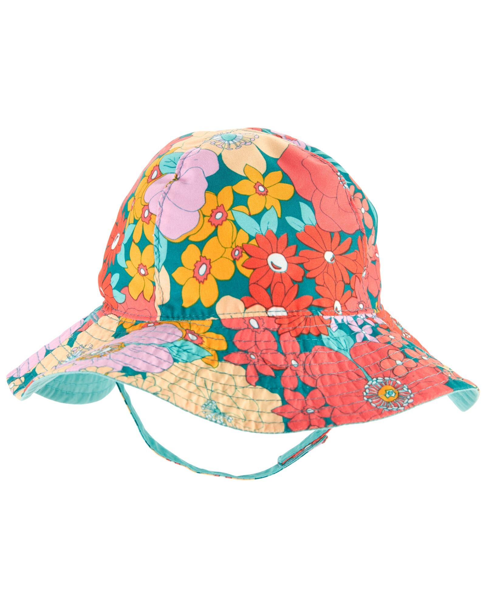 Gorro reversible con protección UPF +50 diseño floral Sin color