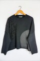 SWEATER C/VISCOSA FLUX NEGRO
