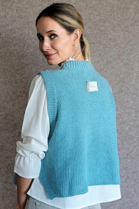 Chaleco Olivia Tourquesa