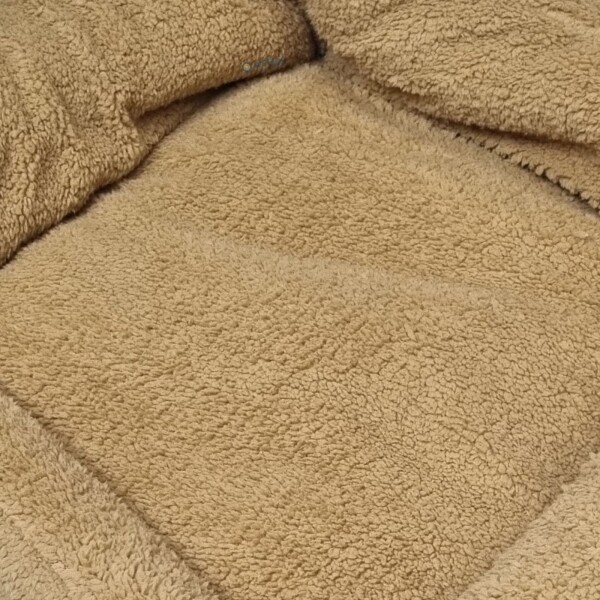 Cama Cucha Colchon Puff Antiestress Mascota Comoda Color Variante Beige