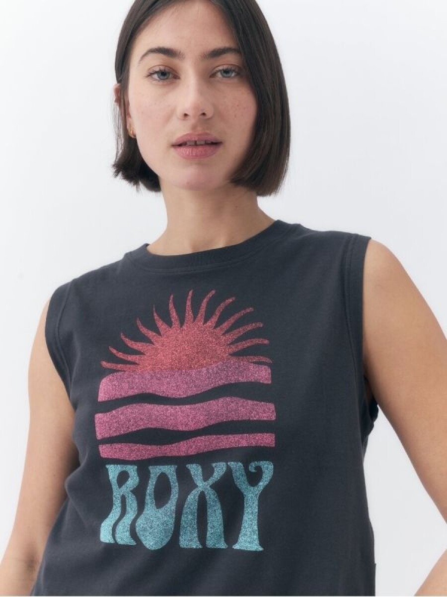 Musculosa Algodon Roxy - Negro 
