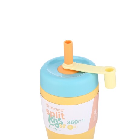 Vaso Split Kids Pop 1014020 350Ml Doble Capa Ub MOSTAZA