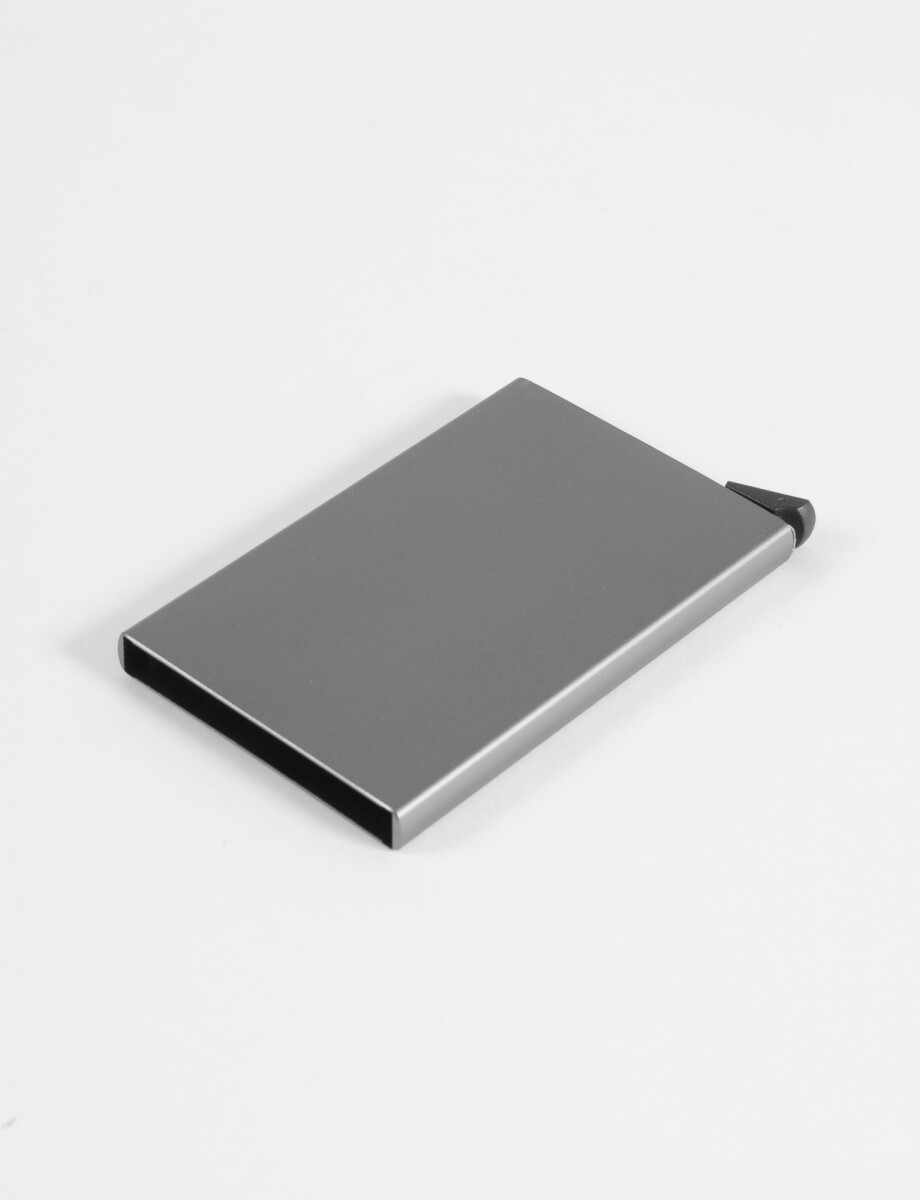 Tarjetero con bloqueo RFID - gris 