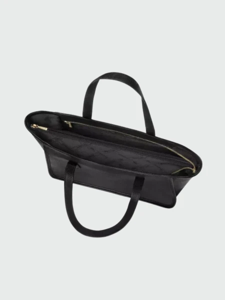 Longchamp -Cartera de cuero con gran capacidad, Le foulonné Negro